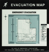 Signs, Evacuation Map Holders